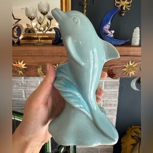 Vintage Ceramic Y2K Dolphin Figurine